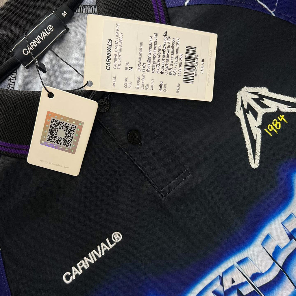 Carnival X Metallica Ride The Lightning Jersey Black