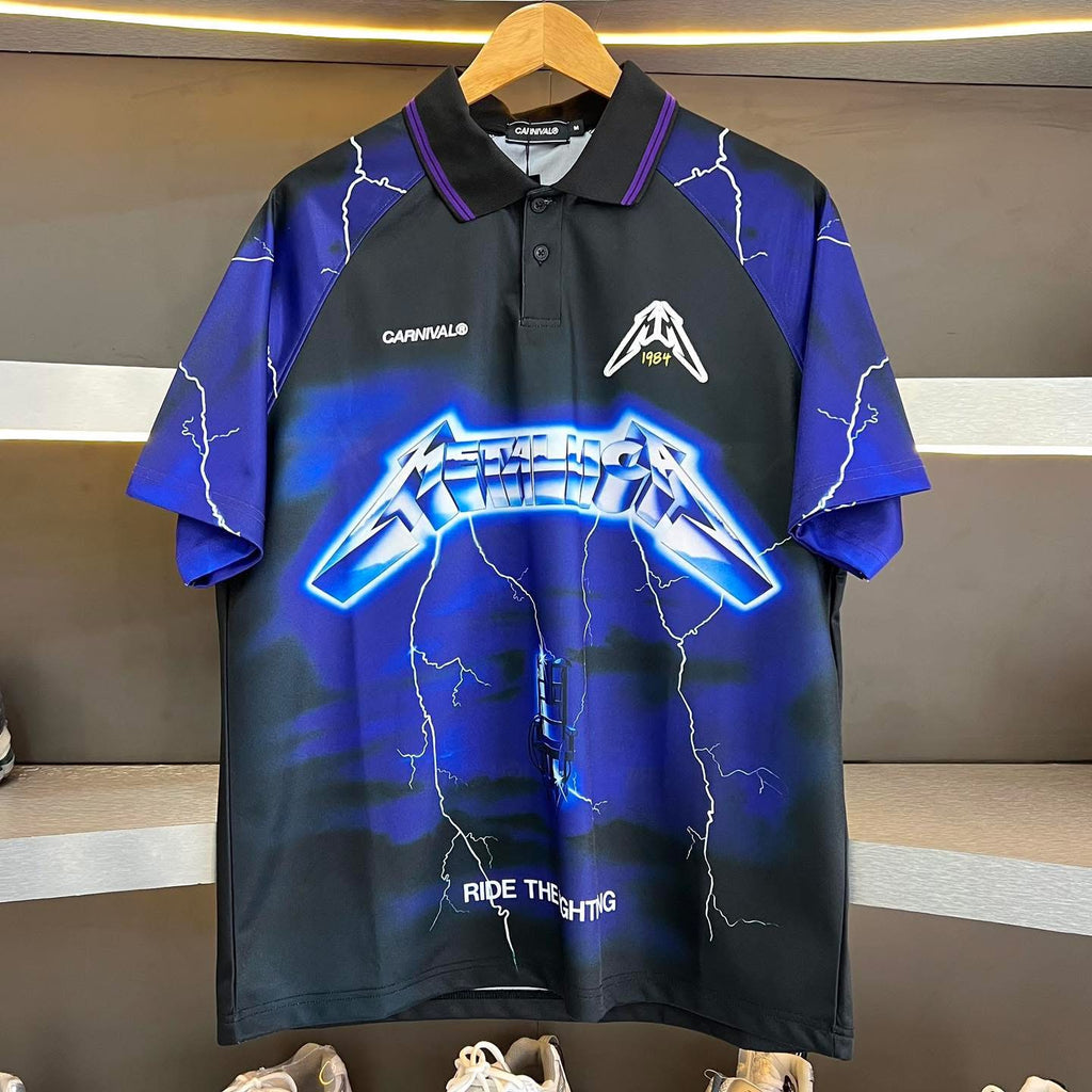 Carnival X Metallica Ride The Lightning Jersey Black