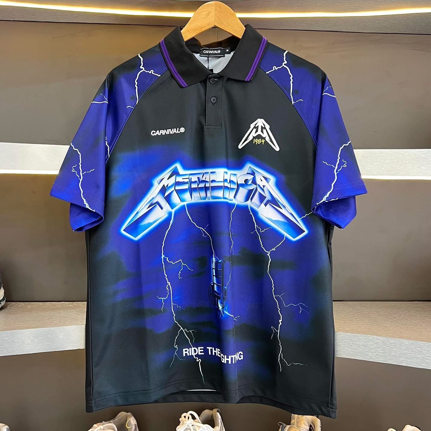 Carnival X Metallica Ride The Lightning Jersey Black