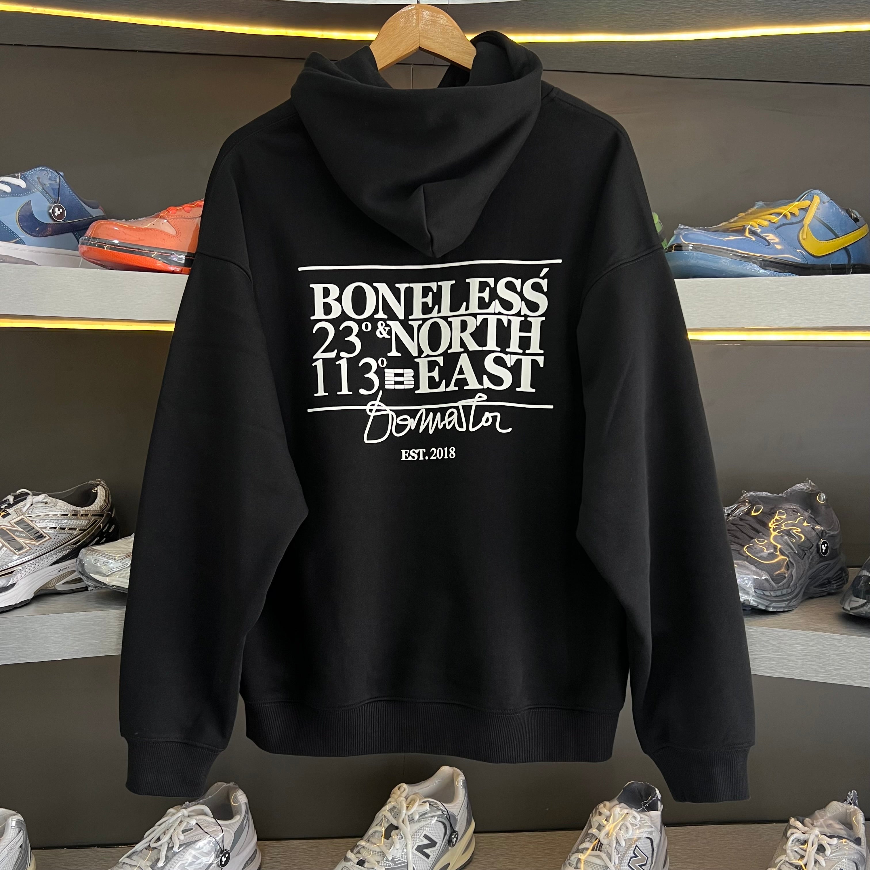 Boneless Coordinate Black Hoodie