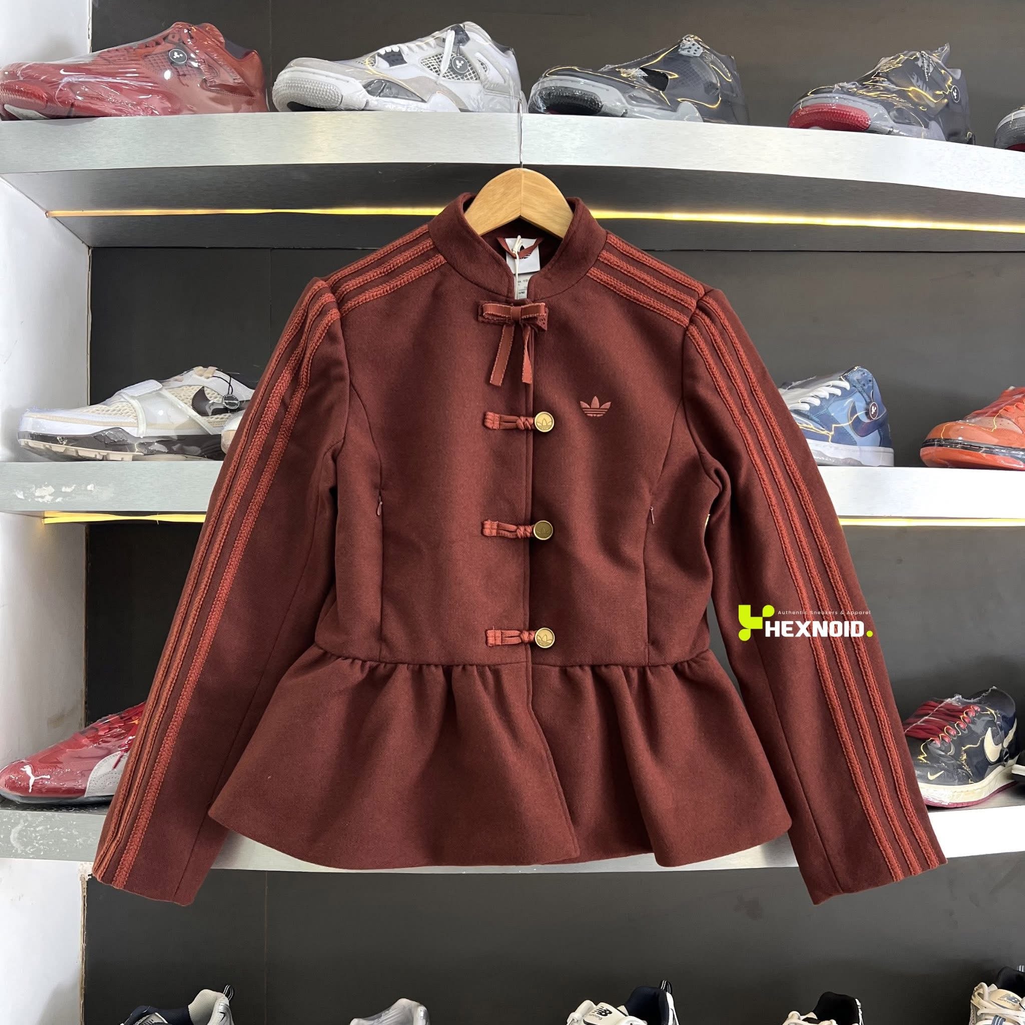 Adidas Women Chinese New Year Jacket Burgundy