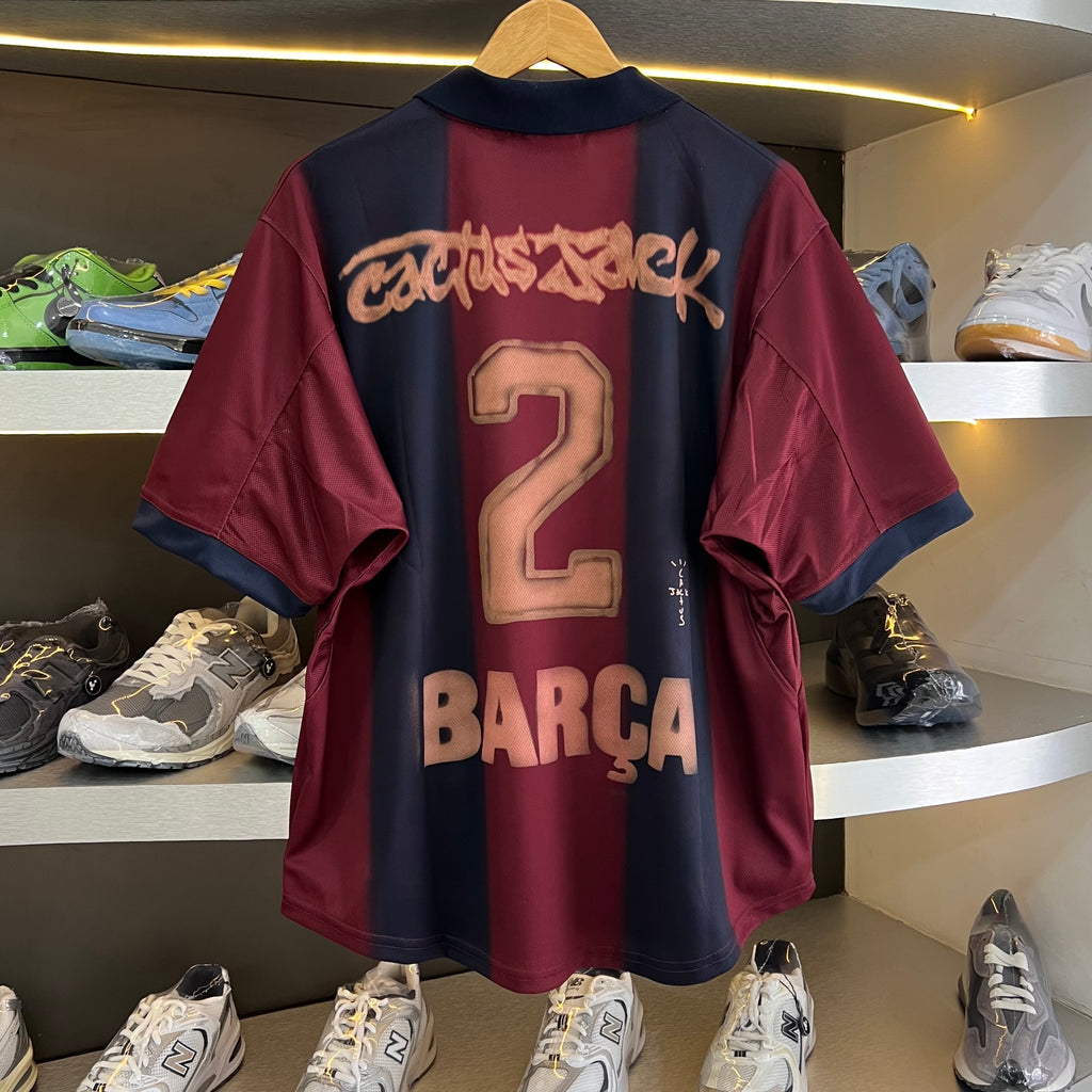 Travis Scott x Nike x FC Barcelona Retro 2000/01 Home Skeleton Jersey