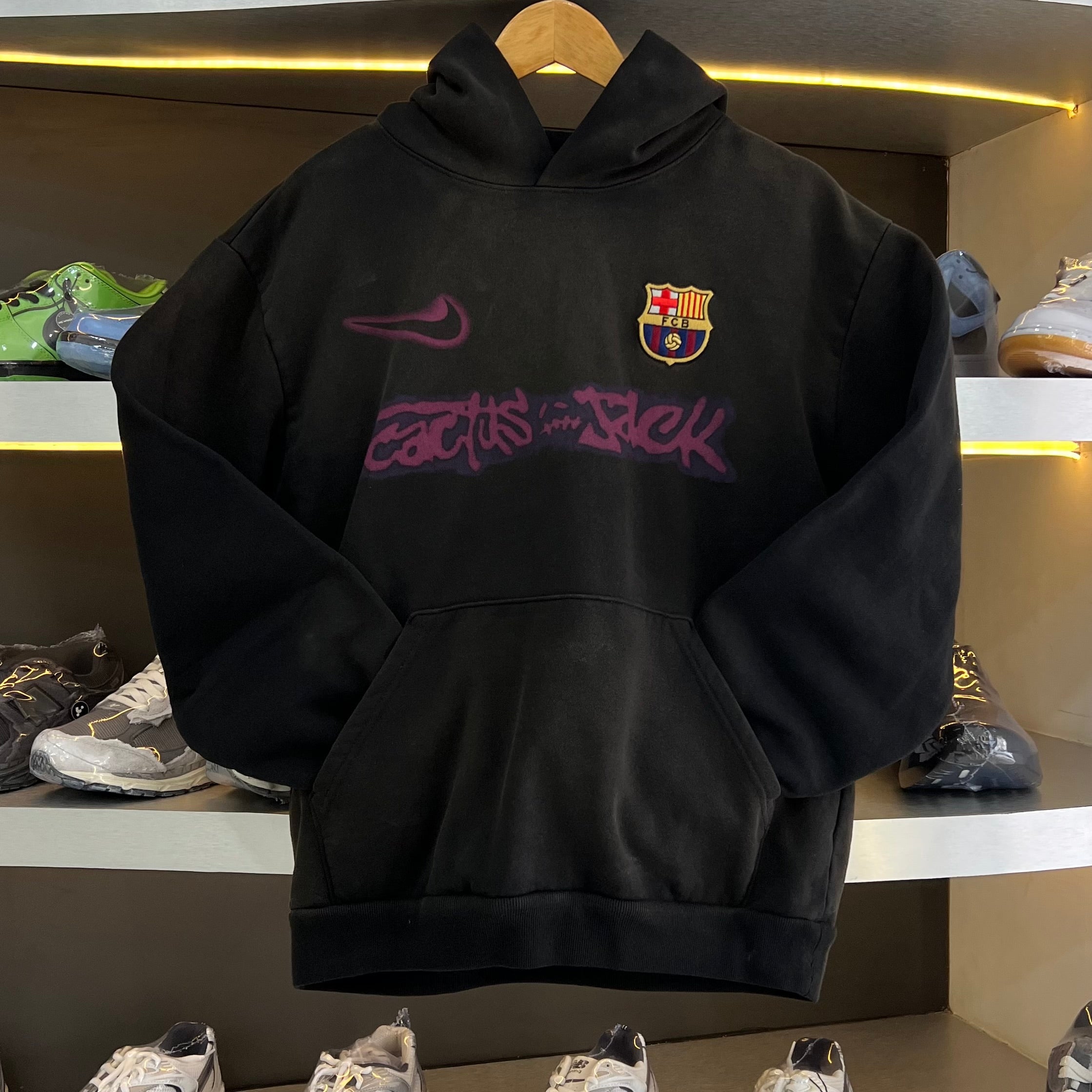 Travis Scott x Nike x FC Barcelona Spray Logo Hoodie