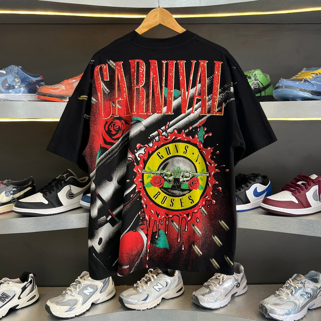 Carnival x Guns N Roses Patience Ovs Washed T-Shirt Black