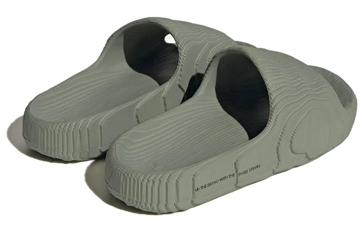 ADIDAS ADILETTE 22 SLIVER GREEN