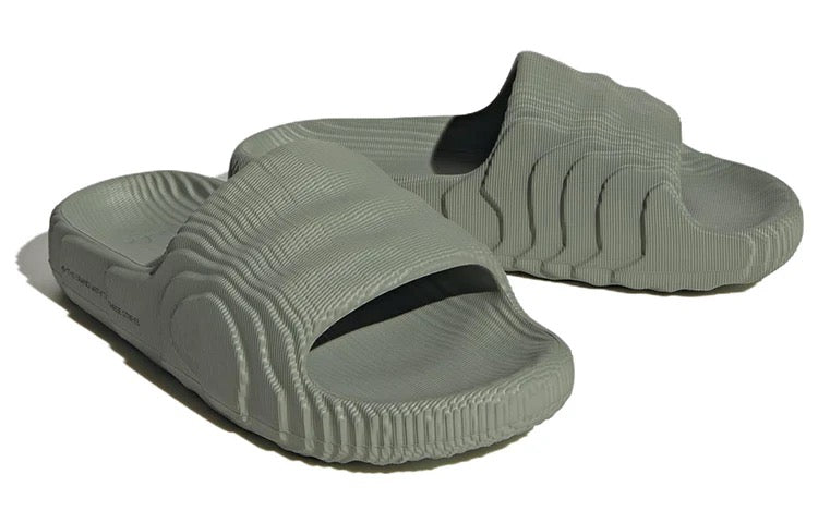 ADIDAS ADILETTE 22 SLIVER GREEN