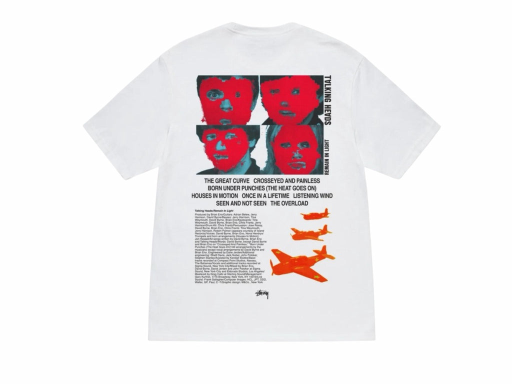 Stussy Talking Heads Remain In Light Tee White