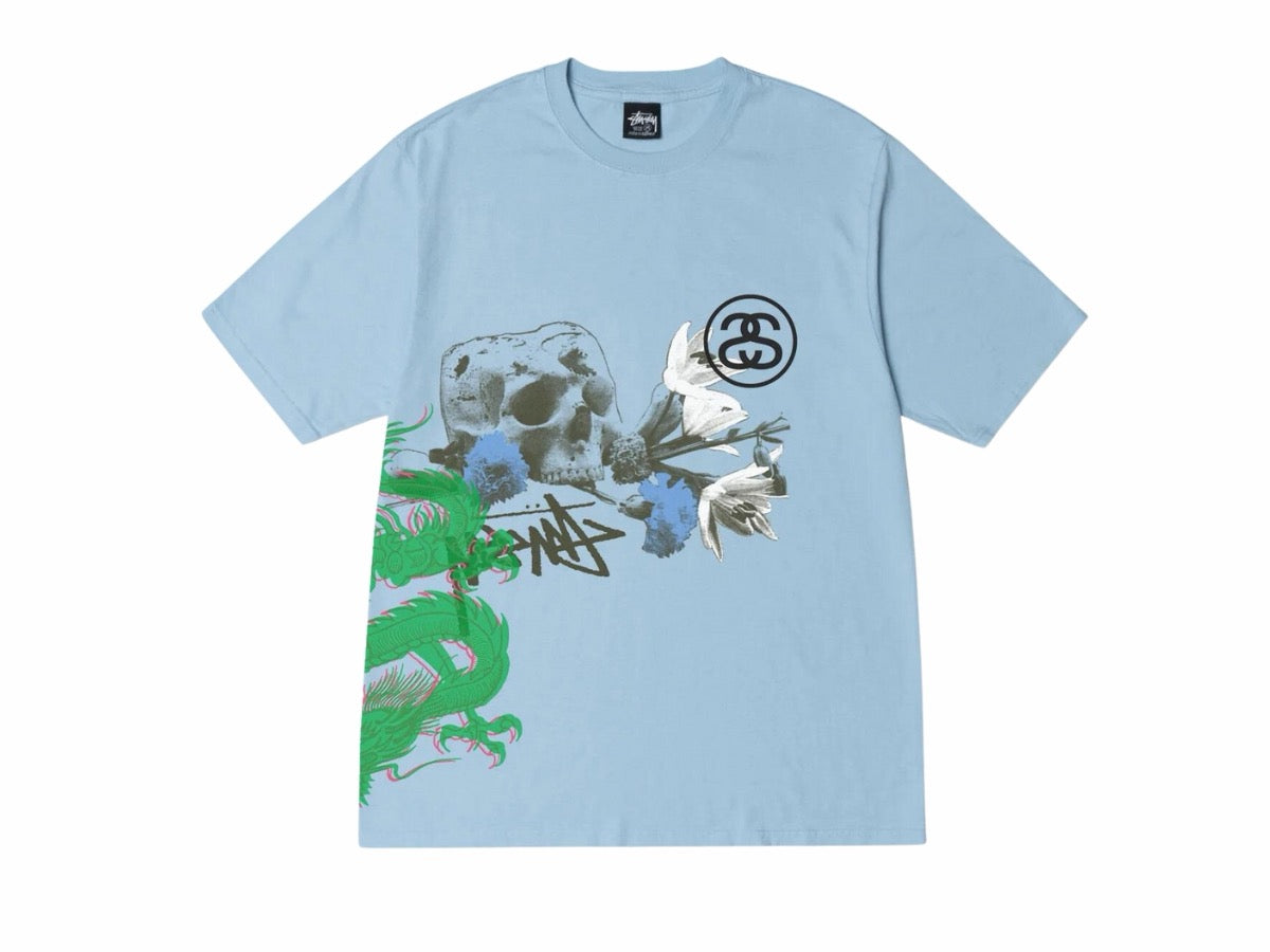 Stussy Strike Pigment Dyed Tee Sky Blue