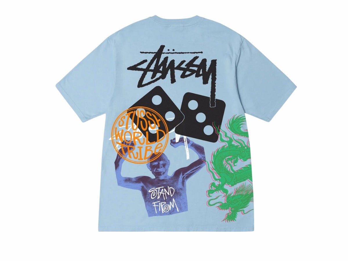 Stussy Strike Pigment Dyed Tee Sky Blue