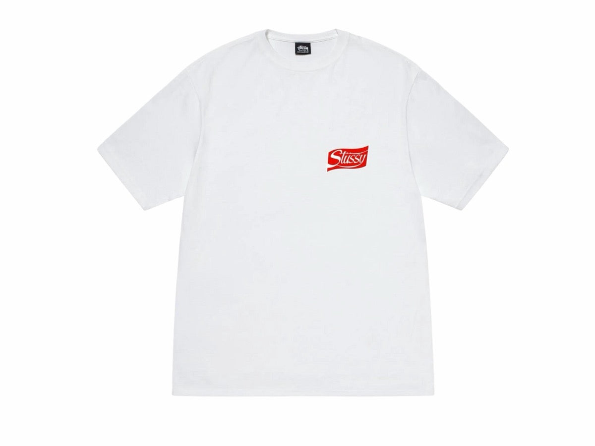 STUSSY SODA CAN TEE WHITE