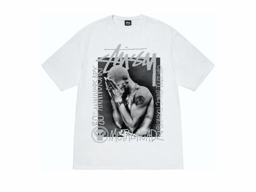 Stussy Goldie Metalheadz 30 Tee White