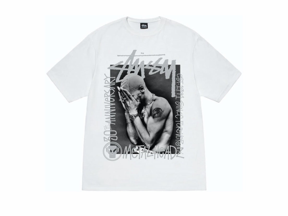 Stussy Goldie Metalheadz 30 Tee White