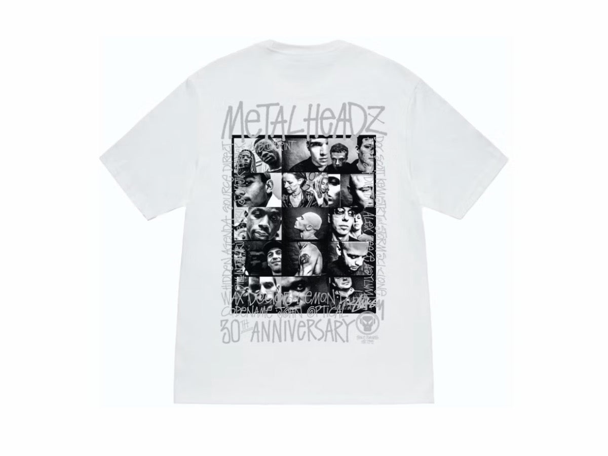 Stussy Goldie Metalheadz 30 Tee White