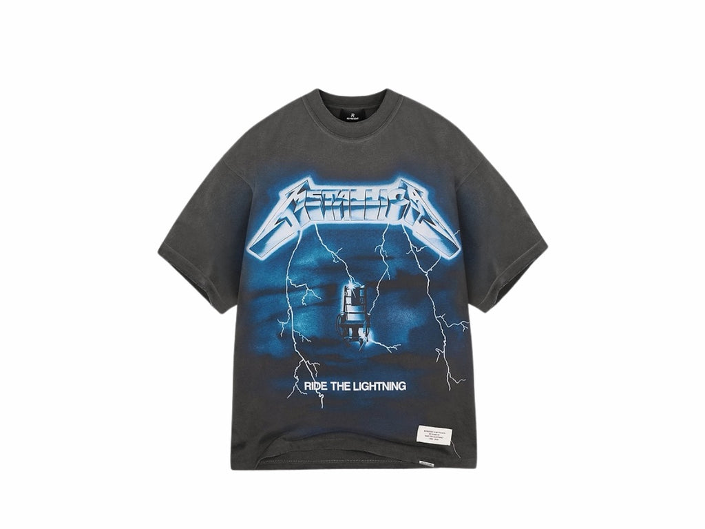 Represent x Metallica Ride The Lightning T-Shirt Vintage Grey
