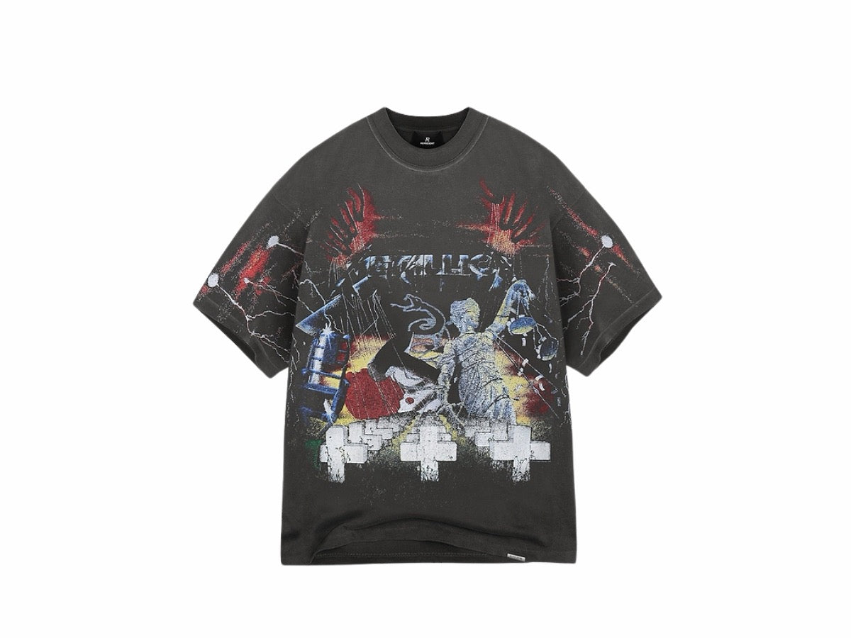 Represent x Metallica Master Of Puppets T-Shirt Vintage Grey
