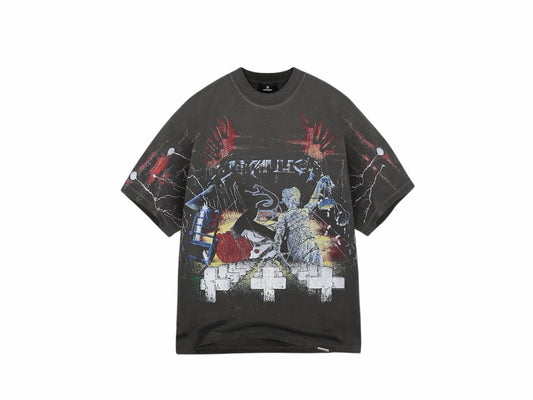 Represent x Metallica Master Of Puppets T-Shirt Vintage Grey
