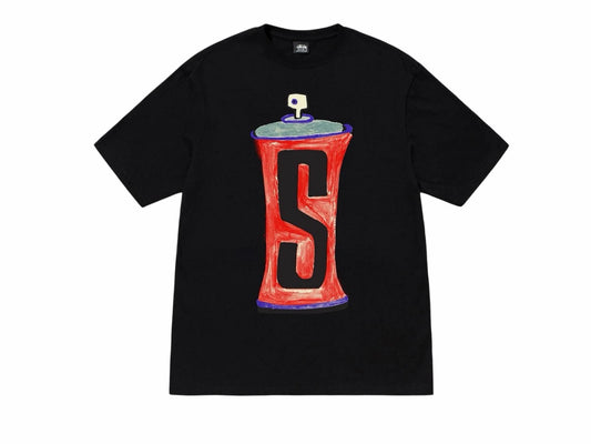 Stussy Spray Gun Tee Black
