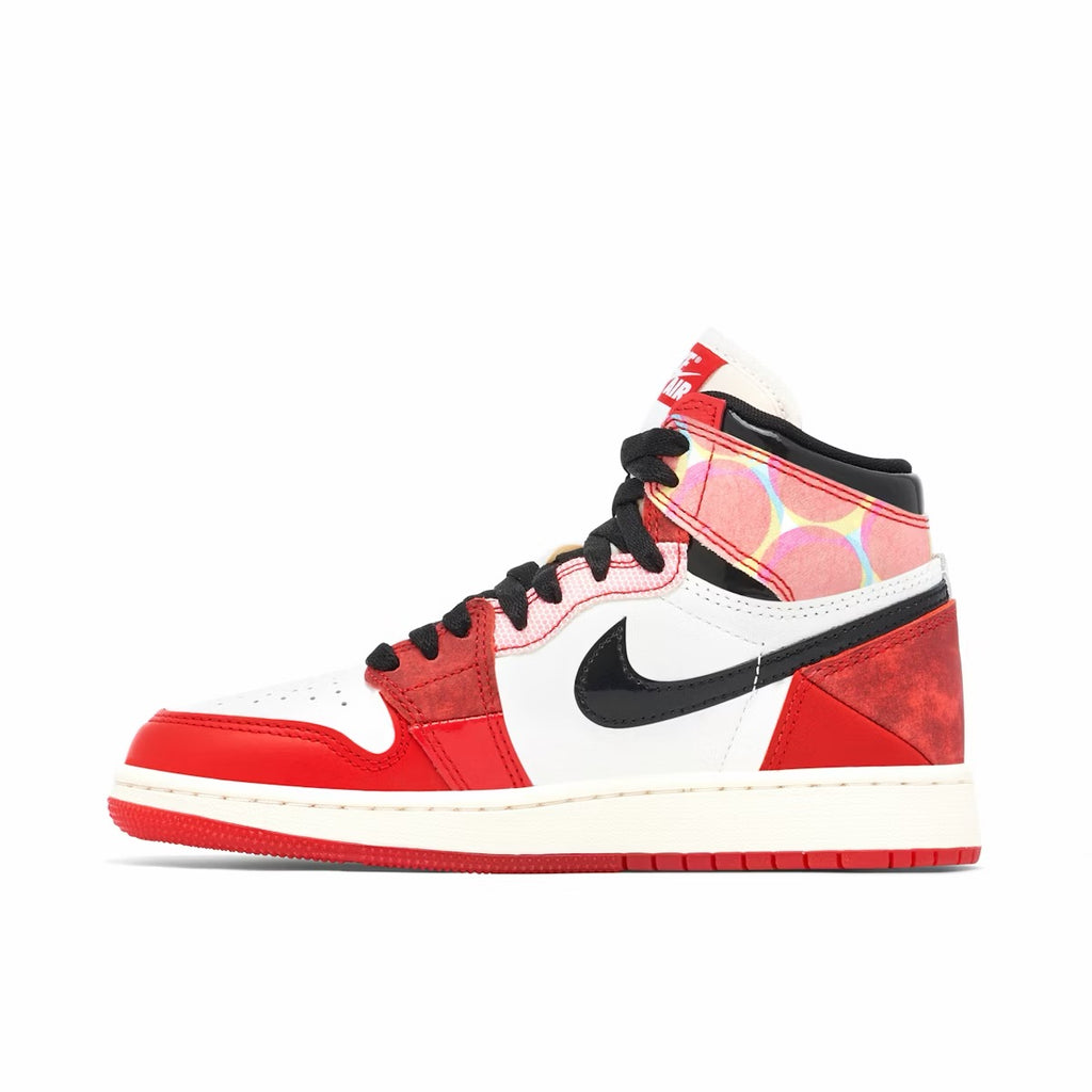 AIR JORDAN 1 HIGH X SPIDER-MAN ACROSS THE SPIDER-VERSE RED BLACK GS