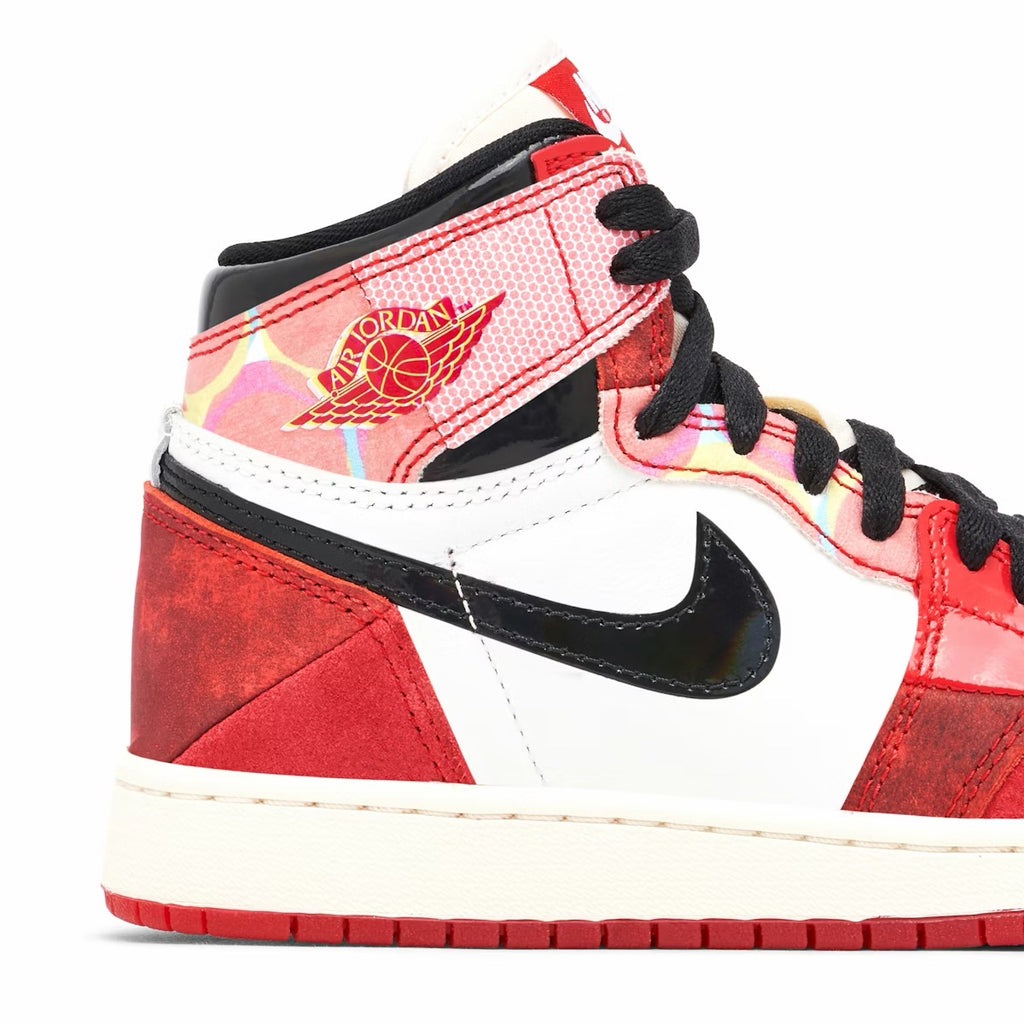 AIR JORDAN 1 HIGH X SPIDER-MAN ACROSS THE SPIDER-VERSE RED BLACK GS