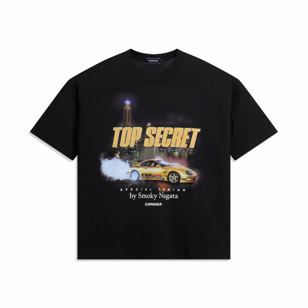 CARNIVAL X TOP SECRET SUPRA OVS T-SHIRT BLAC