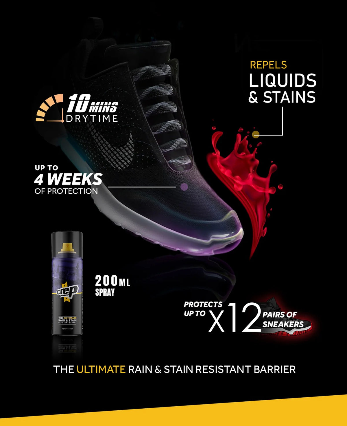 CREP PROTECT RAIN & STAIN SPRAY