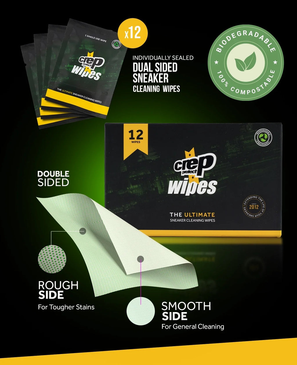 CREP PROTECT WIPES 12 PACK