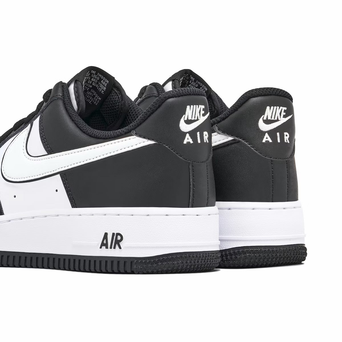 NIKE AIR FORCE 1 07 LOW WHITE SWOOSH PANDA