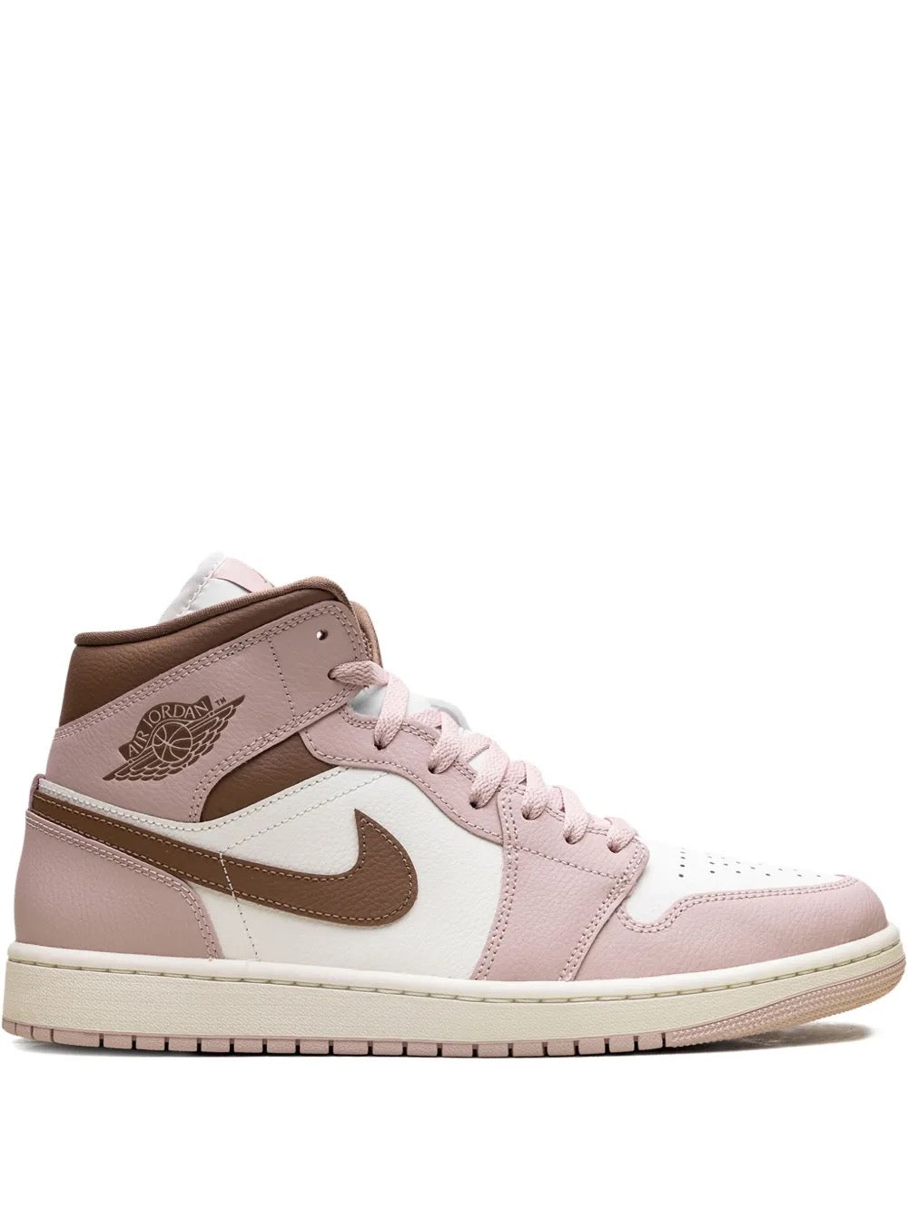 AIR JORDAN 1 MID PINK OXFORD BRWON