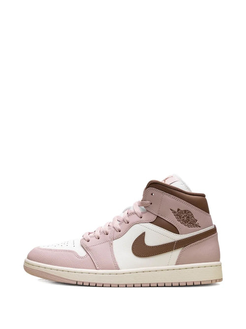 AIR JORDAN 1 MID PINK OXFORD BRWON