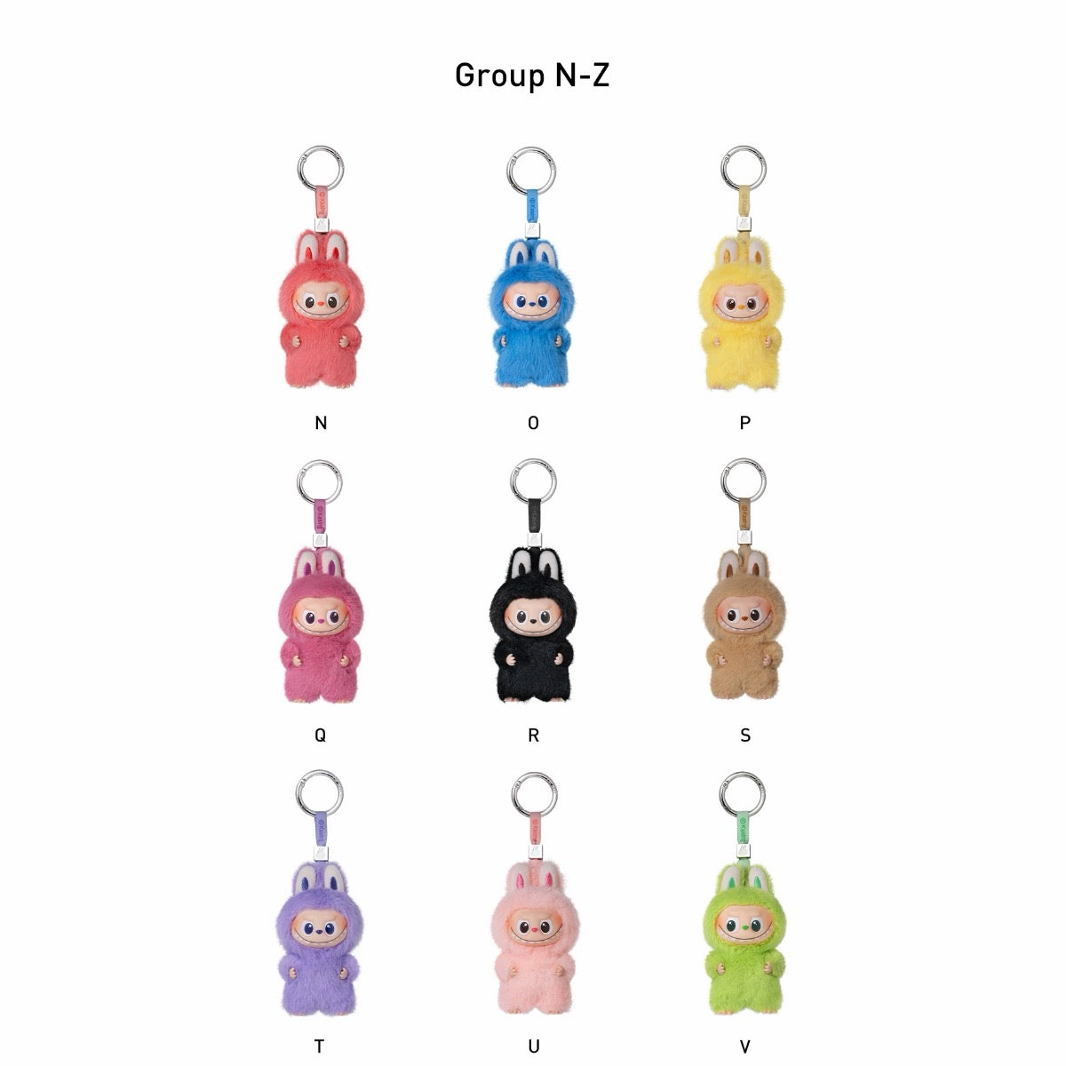 THE MONSTERS PIN FOR LOVE SERIES-Vinyl Plush Pendant (N-Z)