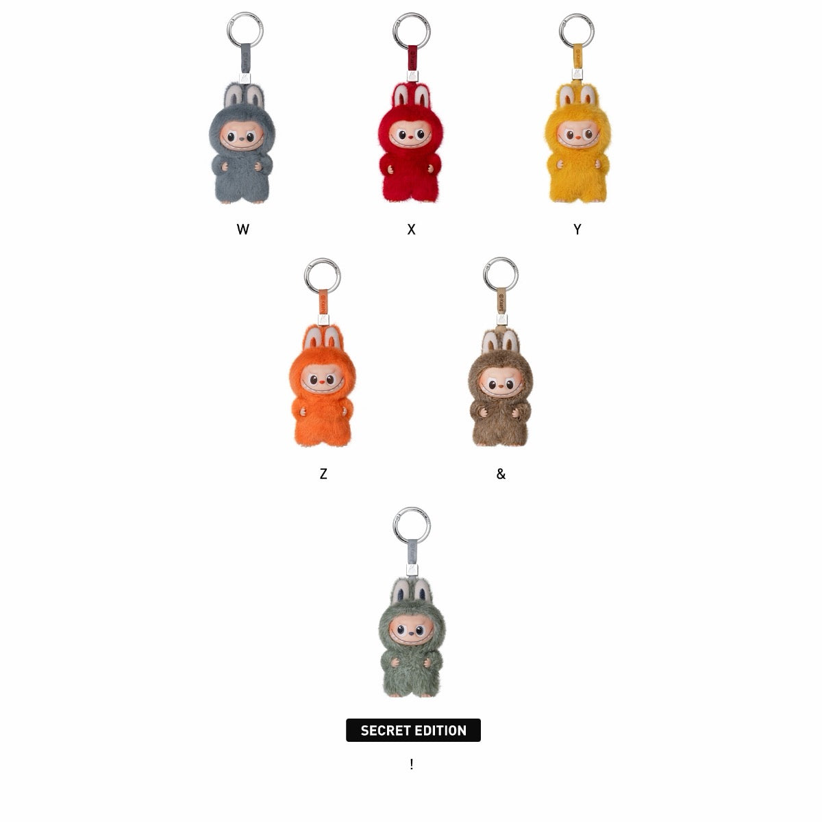 THE MONSTERS PIN FOR LOVE SERIES-Vinyl Plush Pendant (N-Z)