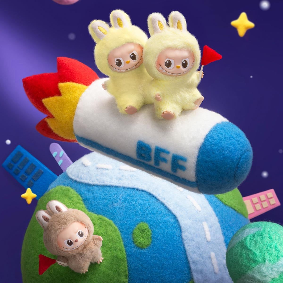 THE MONSTERS PIN FOR LOVE SERIES-Vinyl Plush Pendant (N-Z)