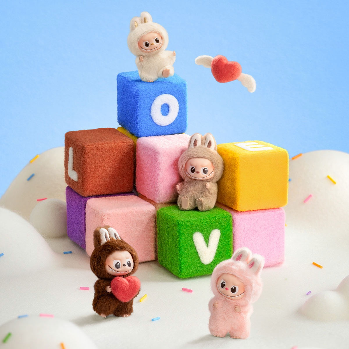 THE MONSTERS PIN FOR LOVE SERIES-Vinyl Plush Pendant (A-M)