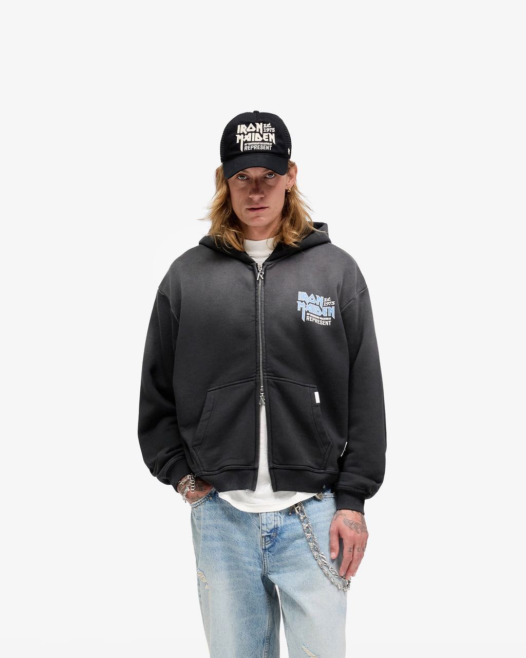 Represent x Iron Maiden Anniversary Zip Through Hoodie