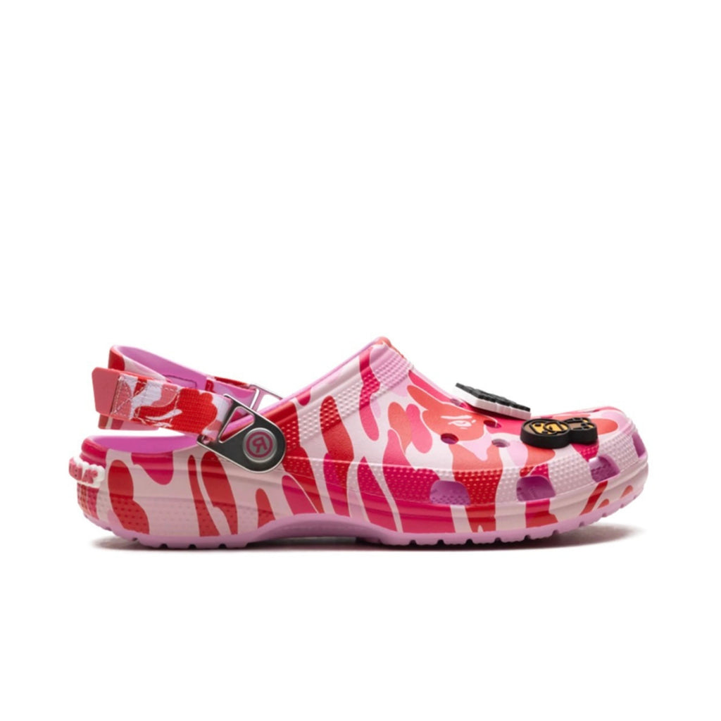 CROCS CLASSIC CLOG A BATHING APE ABC CAMO PINK