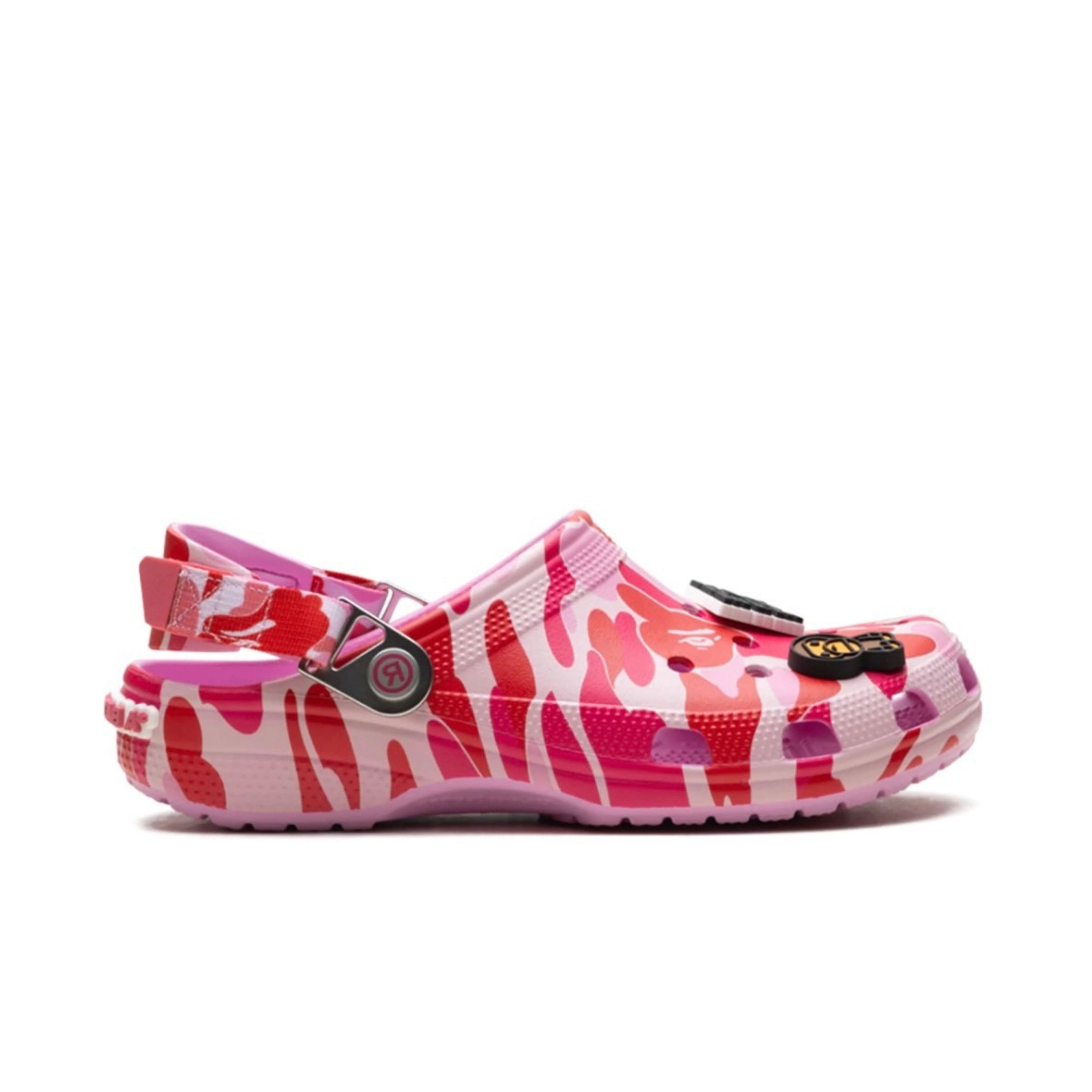 CROCS CLASSIC CLOG A BATHING APE ABC CAMO PINK